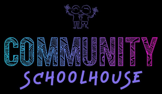 Community Schoolhouse logo on dark background